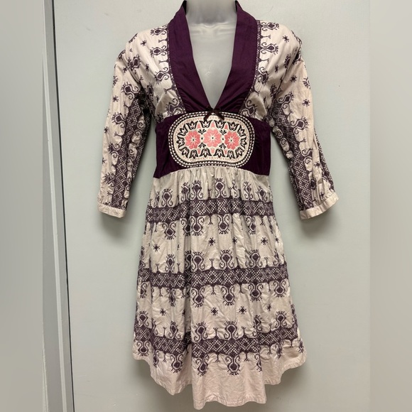 Anthropologie Odd Molly Embroidered Dress Size 2 - Picture 4 of 16
